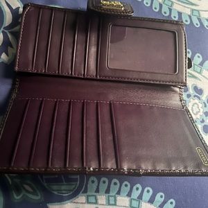 COPY - Brand new deep purple coach wallet